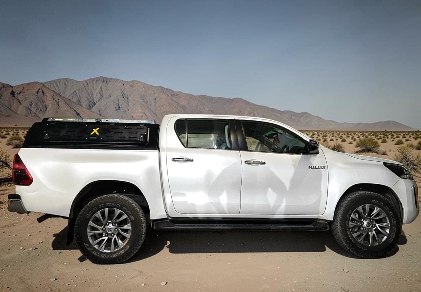 Aluminium Single Piece Canopy on a Toyota Hilux — AdventureX4x4