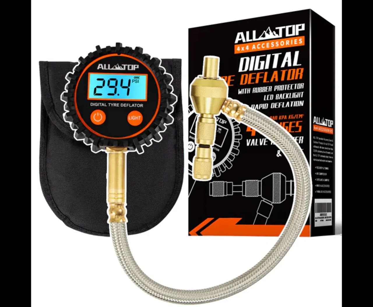 Rapid Tire Deflator with Digital Gauge, 0-250 PSI