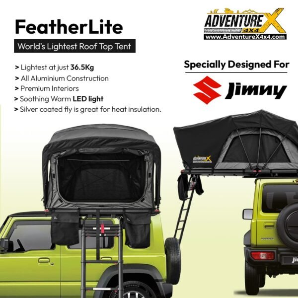 FeatherLite - The Lightest Roof Top Tent for Suzuki Jimny
