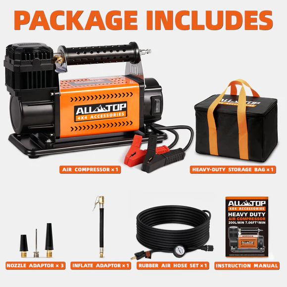Air Compressor Kit (Manual) - 150PSI - 200LPM - 12V DC - Image 3