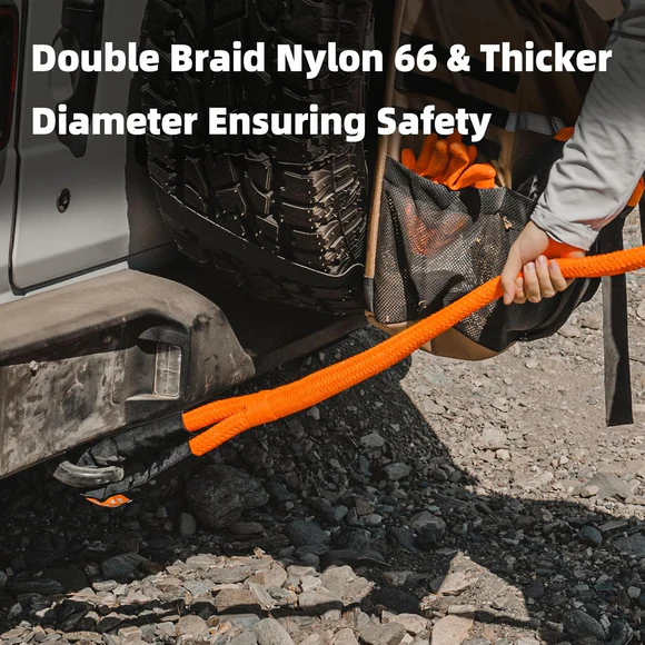 Kinetic Recovery Rope - 1in x 20ft - 48,000 Lbs - Orange - Image 5